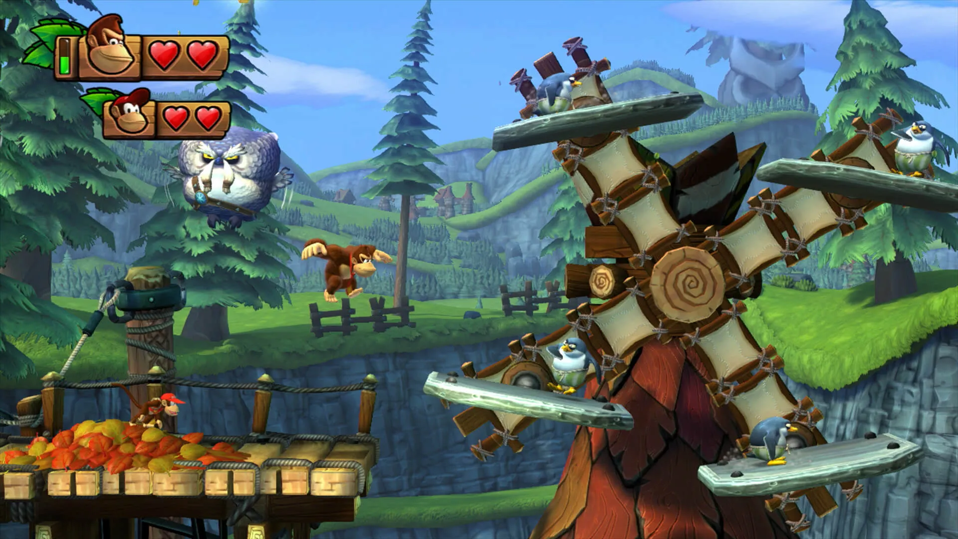 Uno screenshot di Donkey Kong Tropical Freeze
