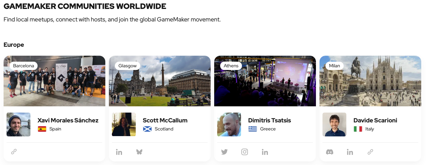 Io nella pagina Communities di Game Maker - Ciao mamma sono famoso