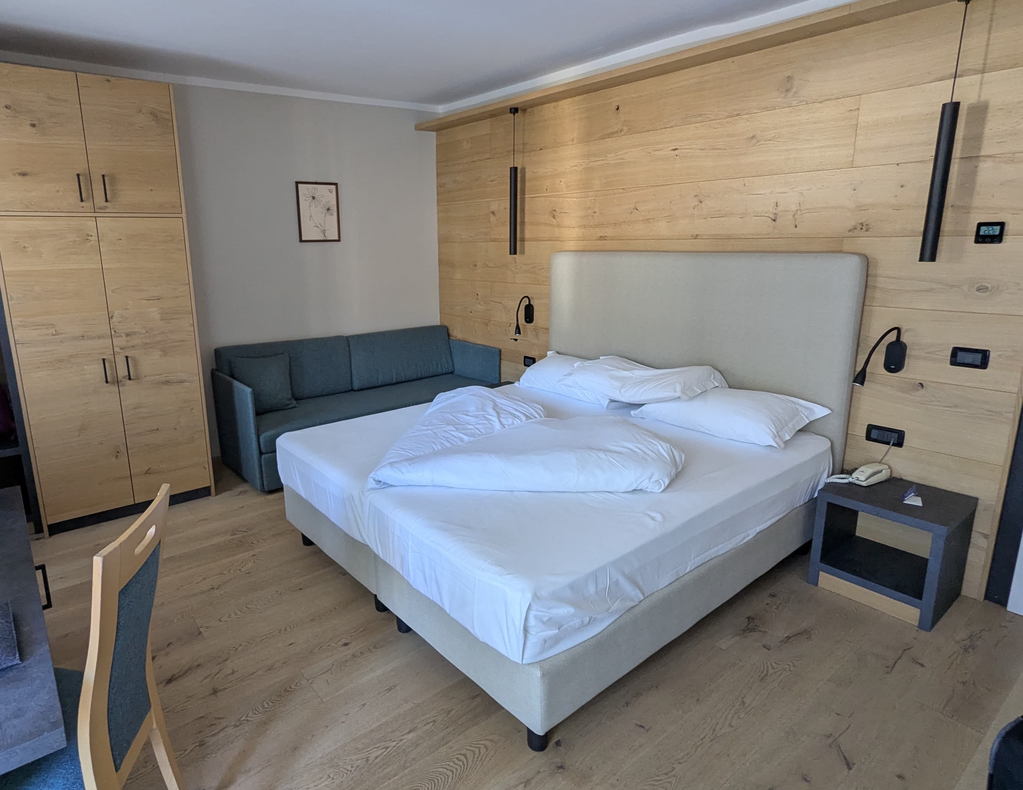 Foto della nostra camera al Caminetto Hotel