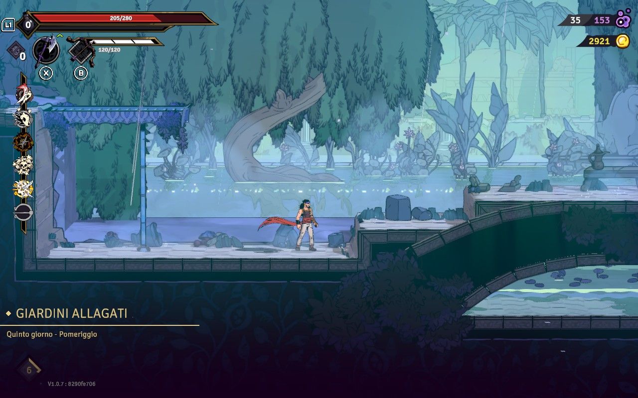 Un'immagine dal bioma "Giardini allagati"